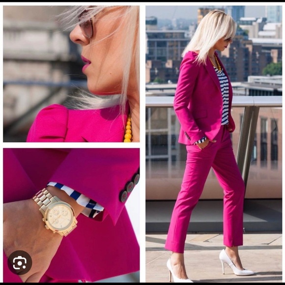 ZARA BASIC PANTS IN FUCHSIA COLOR - Picture 2 of 12